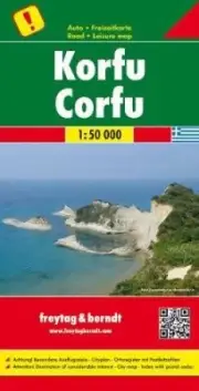 Corfu, Special Places of Excursion Road Map 1:50 000 [Map]