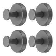 4pcs Suction Cup Hooks, Reusable Towel Hooks No-Drill Shower Hook Grey