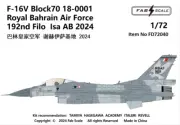 FAB FD72040 1/72 F-16V Block70 18-0001Royal Bahrain Air Force lsa AB 2024