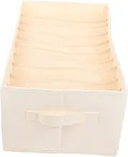 Parliky 4pcs Clothes Wardrobe Organizer Clothing Drawer Organiser Large Capacity Storage Bin Sturdy for Bedding Sheets for Home Use
