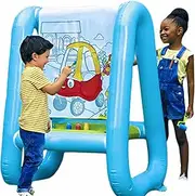 Toddler Easel PVC Washable Outdoor Inflatable Easel, 3-in-1 Paint & Play Backyard Easel, Reusable and Portable Standing Kids Easel Not Included Art Supplies, Drawing Board for Kids