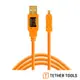 Tether Tools CU8015-ORG USB2.0 轉 Mini B 8Pin 拍攝線 傳輸線 4.6M