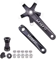 Litepro Folding Bicycle Crank Aluminum Alloy 170mm Hollow Integrally MTB Mountain Bike BCD 130 Crankset Tooth Plate Parts