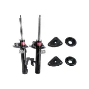 Pair Front KYB Shock Absorbers + Strut Top Mount Kit for Volvo C30 S40 V50 04-15