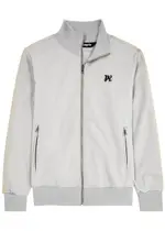 Palm Angels Logo Striped Jersey Track Jacket - Grey - M M