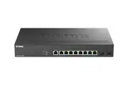 D-Link 8-Port Multi-Gigabit Smart Switch with 8 (2.5G) BASE-T PoE and 2 (10G) SFP+ Ports