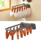 Socks Hanger Wall-mounted Storage Universal Socks Towel Drying Rack No Drilling