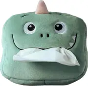 Plush Tissue Box, Creative Tissue Box, Tissue Dispenser, Tissue Paper Holder, Napkin Box, Cosmetic Box, Tissue Box, Tissue Holder, for Car(Dinosaur)