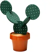 Cactus Design Heat Insulation Non Slip Coasters Set for Home Desktop Decor