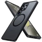 Torras Galaxy S25 Ultra 5G Guardian Magnetic Case - Black MagSafe Compatible - Translucent Slim [X00FX2168]