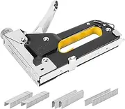 APTPKGDFDK 3-in-1 Manual Nail Gun Wood Tacker Stapler Upholstery Woodworking Riveter Furniture Heavy Duty Nailer Wood Carpentry Tool Tools(Black)