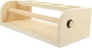 SUPVOX Wooden Easel Paper Roll Dispenser Holder Drawing Supply for Boys and Girls Round Edges Pen Holders Art Craft Tool