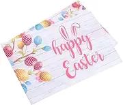 Easter Curtains Doorway Curtain Short Curtains Window Valances Spring Bunny Curtain Easter Eggs Window Bedroom Window Easter Bunny Valance Light Filtering Curtains Pongee