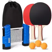 Anywhere Ping Pong Equipment to-Go Includes Retractable Net Post 2 Ping Pong ...