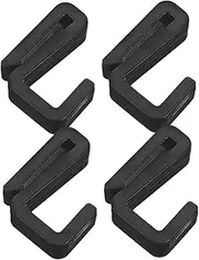 WOONEKY Multi-functional Plastic Coat Hooks Door Hangers Cubical z Hooks Kitchen Garage Utility No Tools Needed