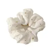 10PCS Fashion New Spring Women Print Star Soft Elastic Hair Bands Ponytail Holder Scrunchie Headband Rubber Band Hair Accessories