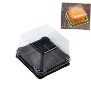 50PACK Square Moon Cake Trays Mooncake Packaging Box Container Holder with