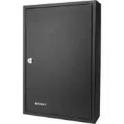 BARSKA Key Box Safe 64-Position Color-Coded/Numbered Hooks Lockable Steel Black