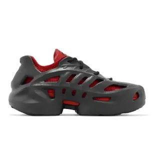 【adidas 愛迪達】休閒鞋 adiFom Climacool 男鞋 黑 紅 鏤空 洞洞鞋 襪套式 內靴 愛迪達(IF3907)