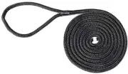 Boat Dock Line 5/8" x 30' Black Double Braided Nylon New