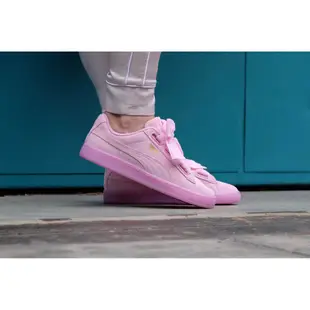 【紐約范特西】現貨PUMA SUEDE HEART RESET 363229-02 蝴蝶結緞帶 粉紅配色 麂皮 女鞋