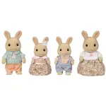 SYLVANIAN FAMILIES<日本森林家族>溫馨家庭人物配件 牛奶兔家庭套組(人物*4 一家四口)家家酒玩具