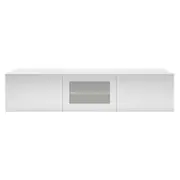 1.8m White Glacia Floating TV Unit