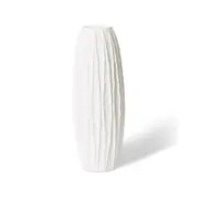 E Style Ceramic Adelina Vase Plant Vase Home/Office Table Decor 28x70cm White