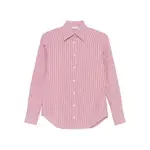 [Mazzarelli] Mazzarelli Gea Striped Button-down Shirt 40 IT RED/WHITE