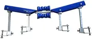 Roxom Boat Trailer Glider Kit 400mm - Self Centering V Kit Blue. Plastic Trailer Skids, Slicks, Guides