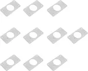 RHAIYAN Cabinet Hinge Repair Plate Kit Furniture Hardware Repair Mounting Tool Kitchen Cupboard Door Hinges Stainless Steel Fixing Plate (Color : D)