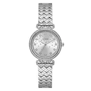Guess Bejewelled Enchantment Bejewelled Silver-Tone Analogue Women's Watch GW0763L1