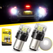 2PCS 1157 BAY15D LED Light Bulbs For Car Turn Signal Brake Reverse Light White (for: Renault)
