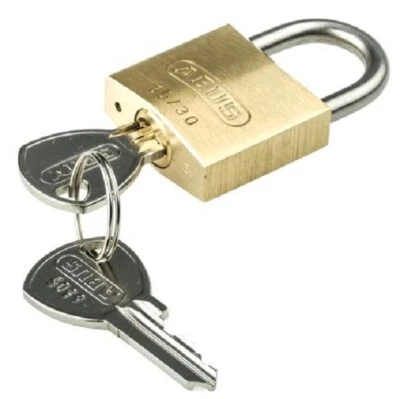 Abus BRASS WEATHERPROOF PADLOCK Keyed Alike *German Brand- 30mm, 40mm Or 50mm