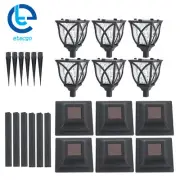 6 Pack LED Solar Landscape Lights Pathway Lights Warm White Waterproof Outdoor