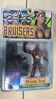 WCW Bruisers Harlem Heat Stevie Ray Wrestling Figure WWF WWE