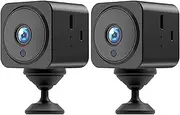2X 4K 1080P HD Mini Surveillance Camera Indoor WiFi Camera Live Transmission Mobile Phone App Camera Indoor with Battery