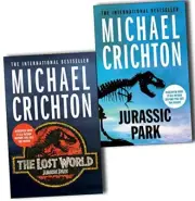 Michael Crichton Jurassic Park 2 Books Collection Pack Set RRP 15.98 Jurassic Pa