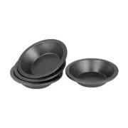 4x Round Pie Dish Non-stick 12.5 x 3cm Bakemaster Tarts Pies Cakes Bake