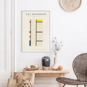 Abstract Artwork II by Piet Mondrian Poster Wall Art