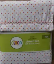 Circo 4 Pc Polka Dot FULL Sheet Set ~ NEW Pink Orange Purple Girls