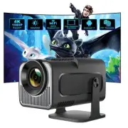 Mini Projector with WIFI 6 and Bluetooth 5, HY320 Full HD 4K Support, Portabl...