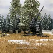 W.Britain 25088 German 88mm Flak 36/37 Overall Grey Gun and Carriage (Britains)
