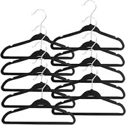 Levemolo 10pcs Hangers with Slip Flocking Closet Organizer for Clothes Space Saving Design with Hooks for Boy Girl