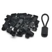 30 Pack Zipper Pull Tabs Cord End Tips Shoelace End Tips Cord Lock Clips for ...