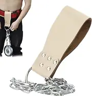 Weighted Belt for Pullups | Weightlifting Pull up Belt with Chain - Heavy Duty Strength Training Gear Home Gym Workout Accessories for Bodybuilding, Squatting