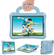 [Nexue] Case for Samsung Galaxy Tab S9 FE 5G Shockproof Galaxy Tab S9 Cover with Anti-Slip Handle Stand Kids Tablet Case for Galaxy Tab S9 FE 10.9 inch and Galaxy Tab S9 11" 2023 (Light Blue)