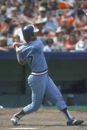 Jeff Burroughs of the Atlanta Braves Baseball 1980 Photo 7