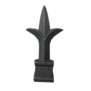 Cast Iron Spear, Finial, Spire, Tri-Point Spear - 215: ½” X 2-⅛” X 4-⅛" | 50 pcs