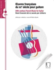 20th Century French Music for Guitar Classical Sheet Music Max Eschig Book